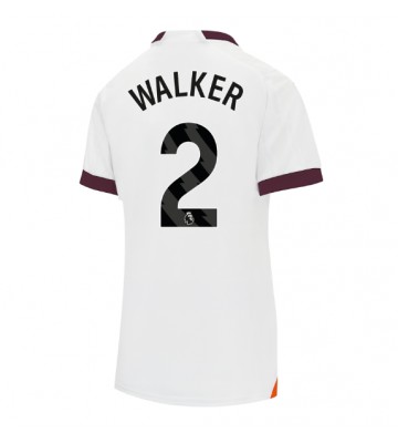 Manchester City Kyle Walker #2 Bortatröja Kvinnor 2023-24 Kortärmad